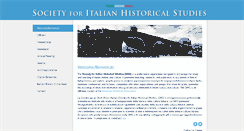 Desktop Screenshot of italianhistoricalstudies.org